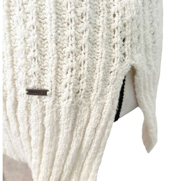 Hollister California Cream Sleeveless Turtleneck Knit Tunic Sweater Size S - Picture 3 of 5